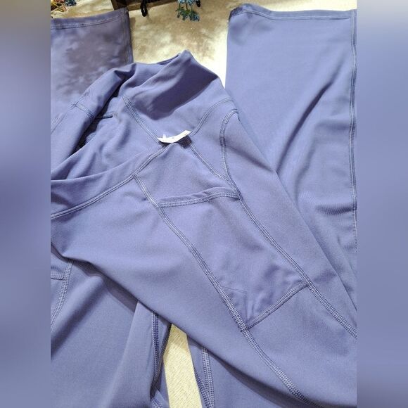 Free People Freemovement  Flare Leg Leggings in Purple - Picture 5 of 8